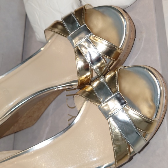 Jimmy Choo espadrille sandal mixed metallic sz 36 - Picture 2 of 11